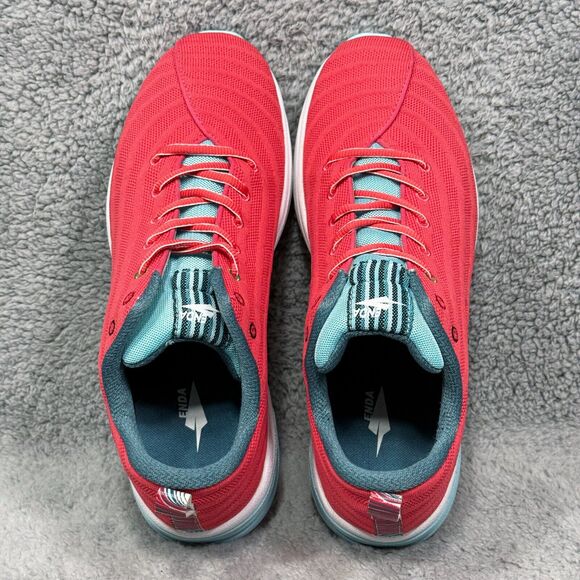 Enda Lapatet Mens Size 10.5 Running Shoes Sneakers Crimson Red White - Picture 5 of 9